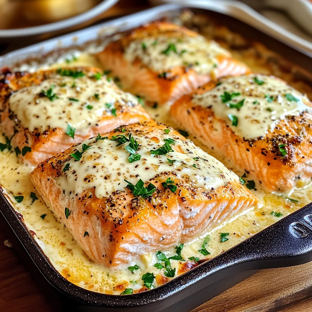 Baked Boursin Salmon