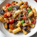 Eggplant and Fresh Tomato Pasta