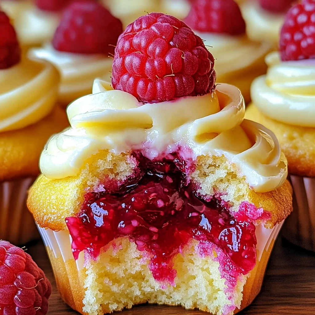 Raspberry Lemon Heaven Cupcakes