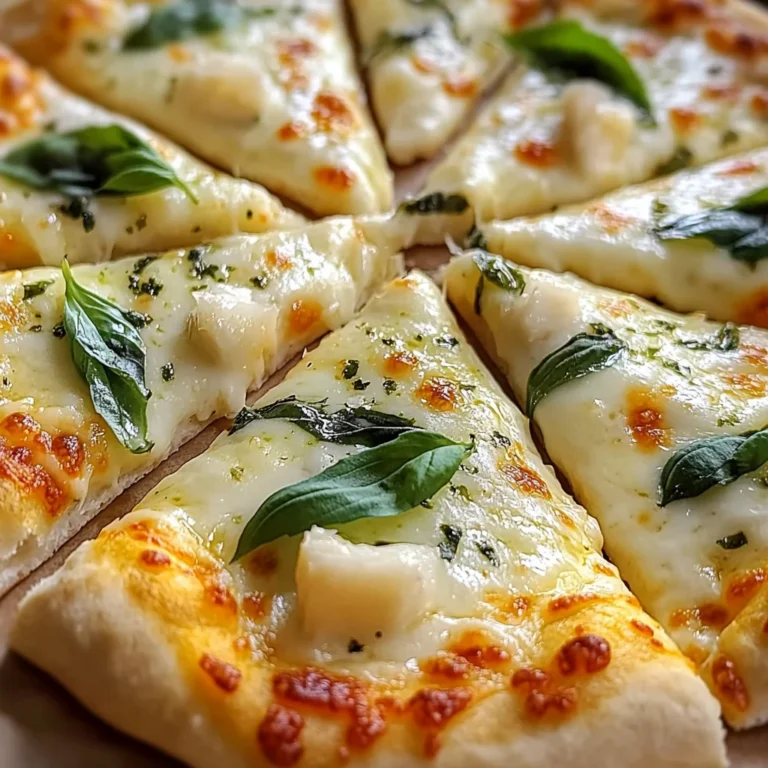 White Garlic Bliss Pizza Recipe - Creamy & Delicious Pizza