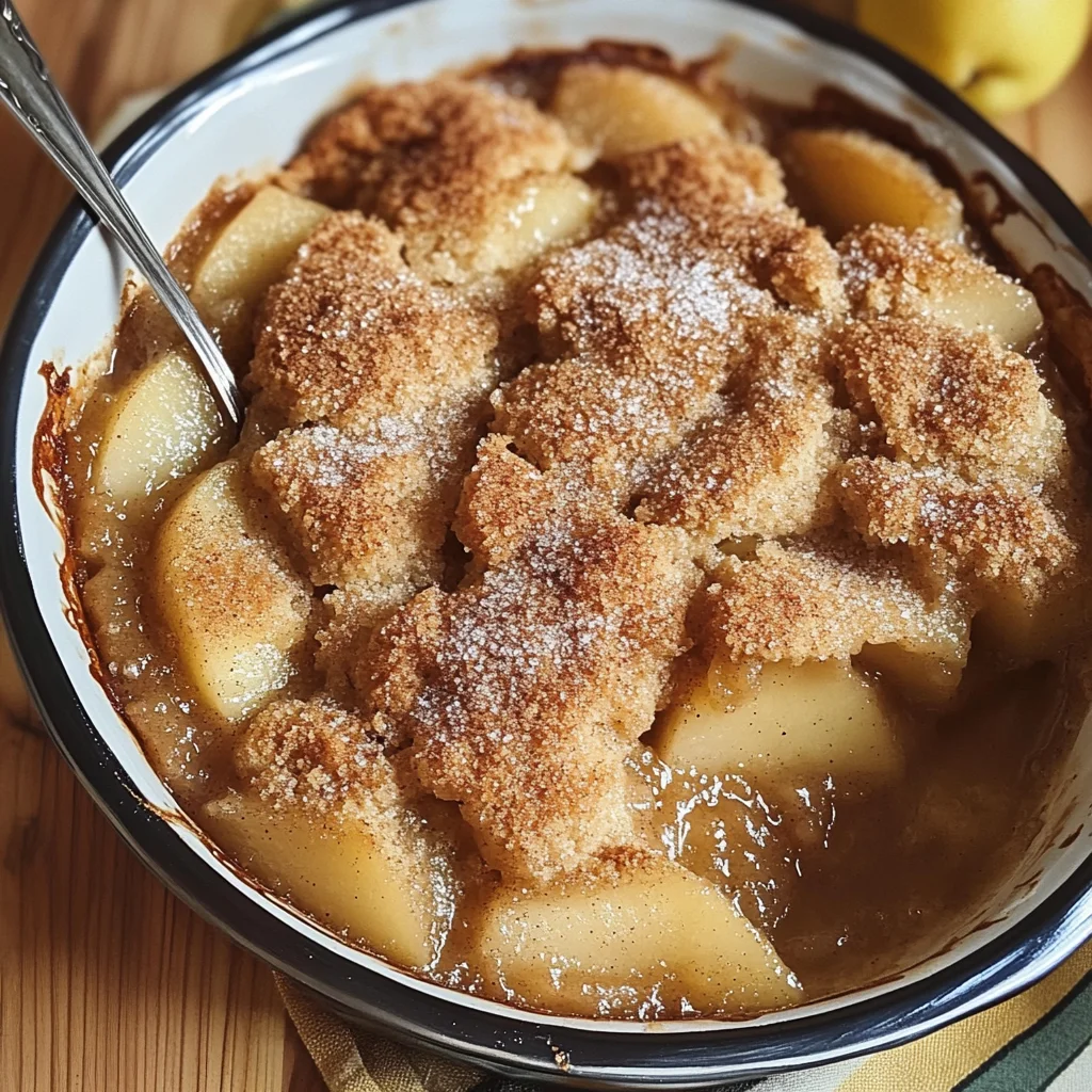 Autumn Spice Pear Cobbler