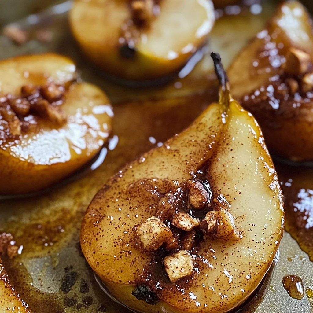 Baked Pears with Cinnamon Honey