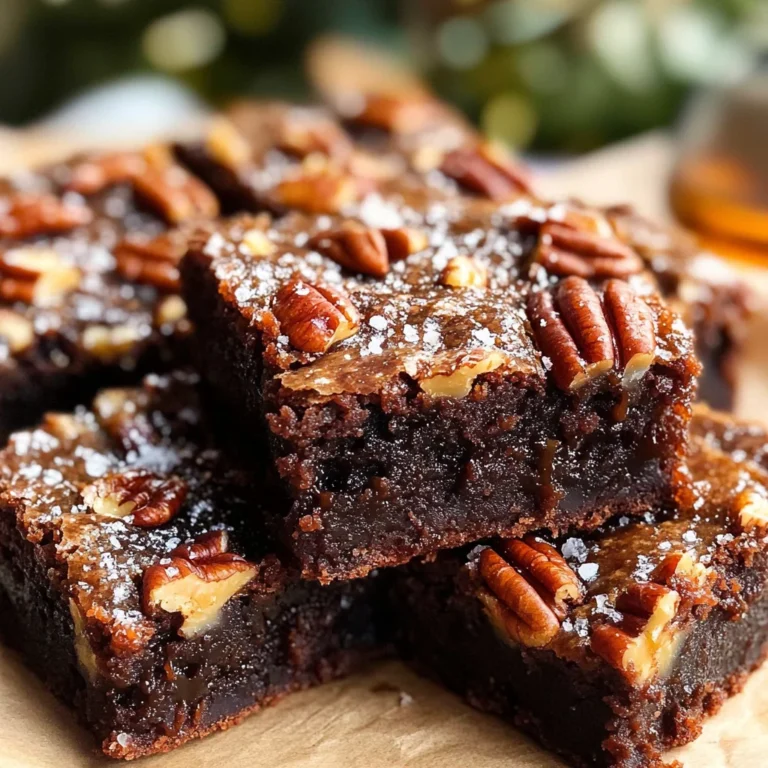 Bourbon Pecan Pie Brownies