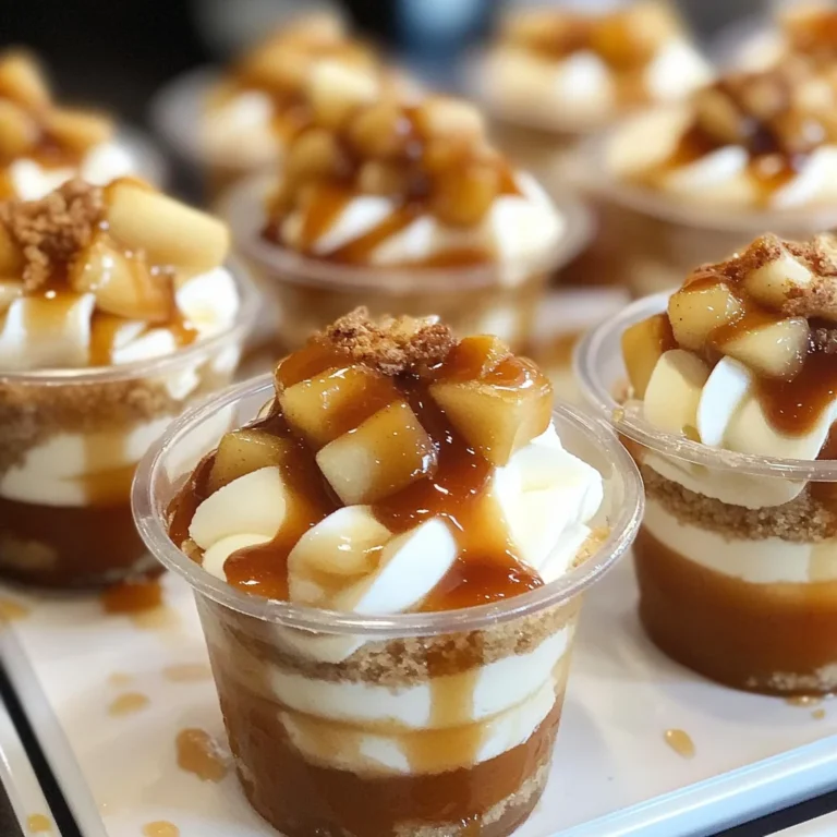 Caramel Apple Dessert Cups