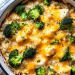 Cheesy Broccoli Chicken and Rice Casserole