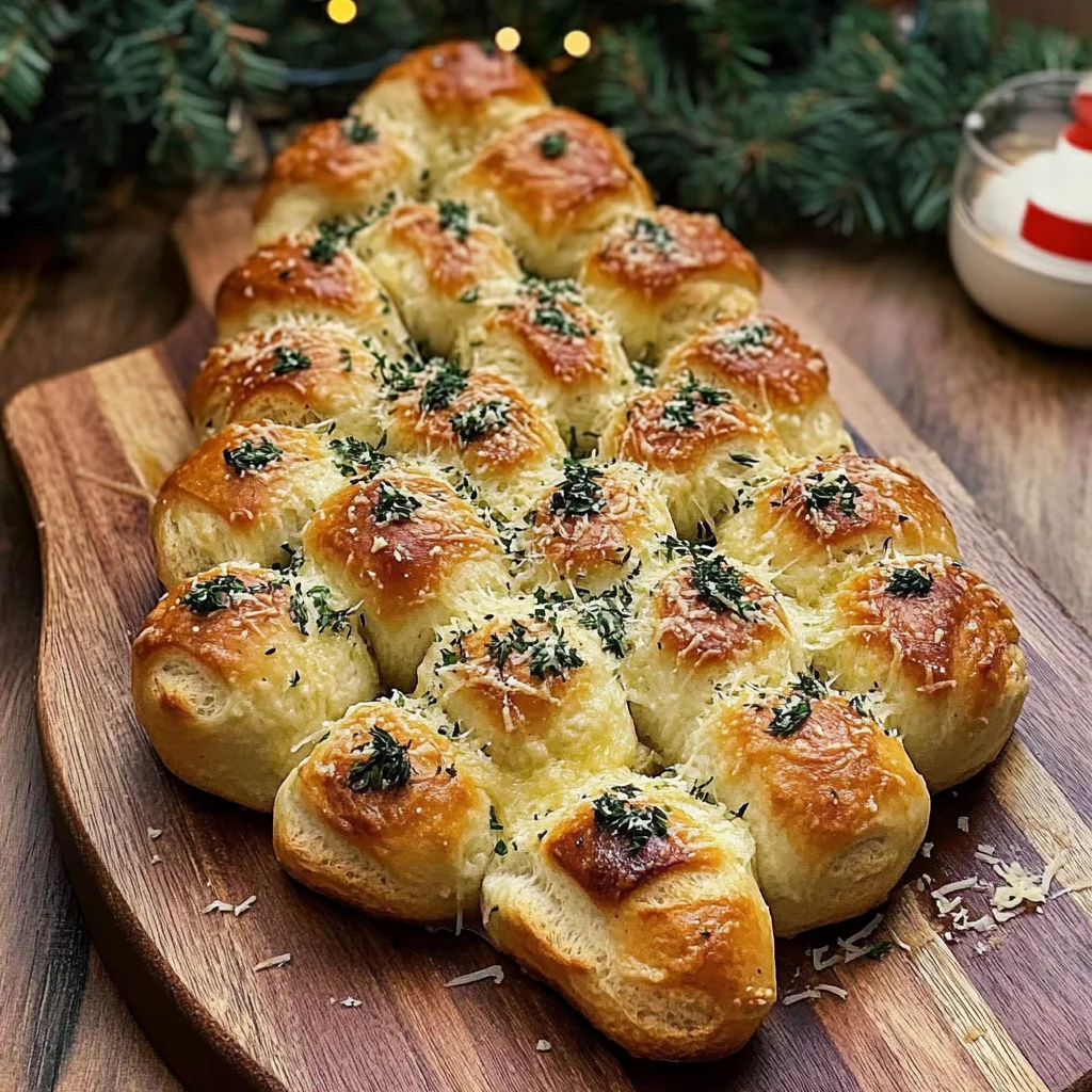Cheesy Christmas Tree Bread