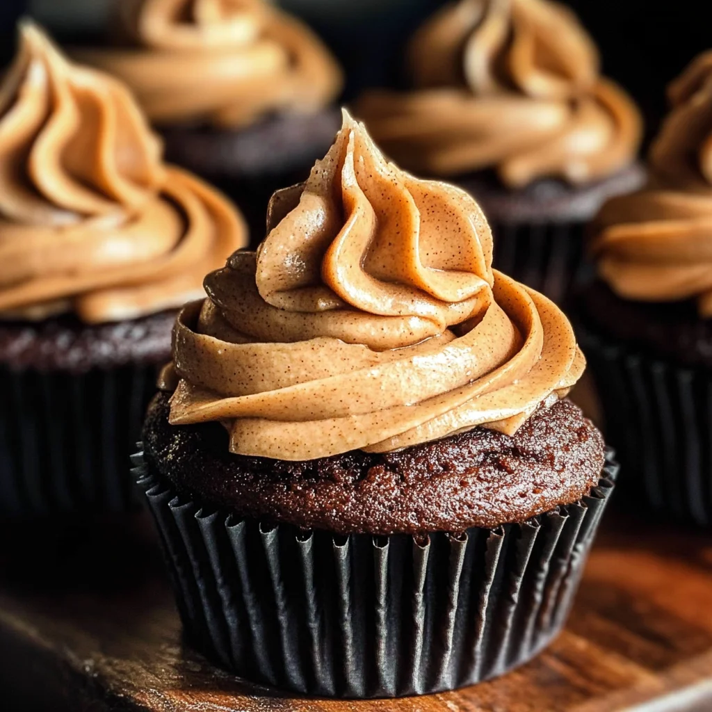 Chocolate Pumpkin Cupcakes