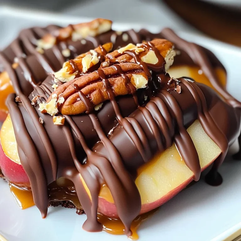 Chocolate Turtle Apple Slices