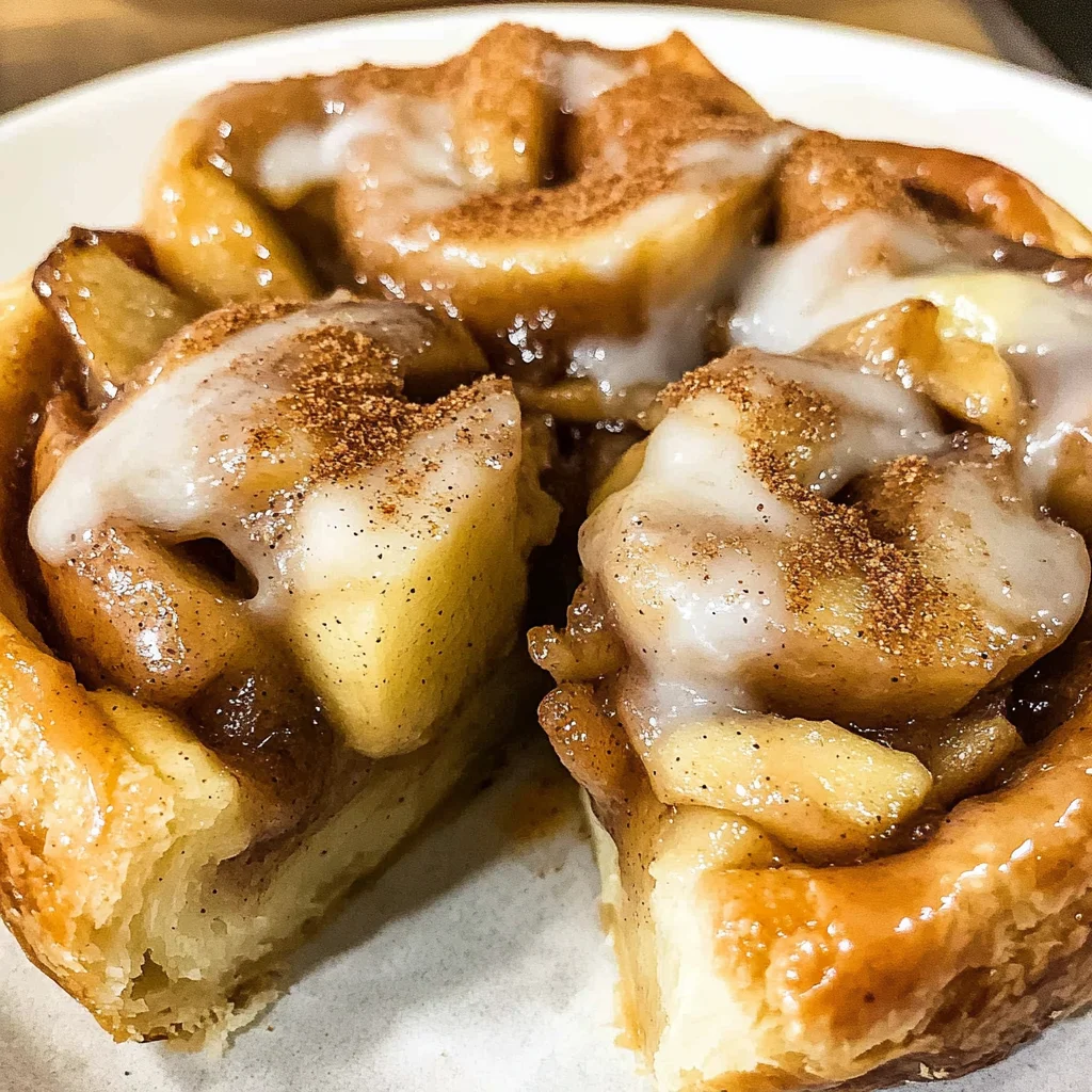 Cinnamon Roll Apple Pie