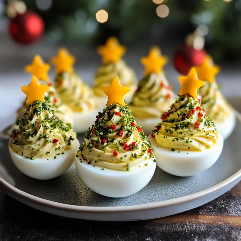 Deviled Egg Christmas Trees