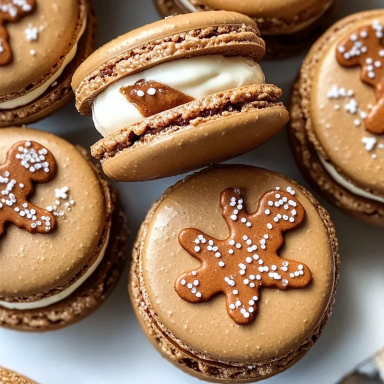 Gingerbread Macarons