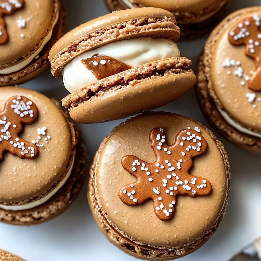 Gingerbread Macarons