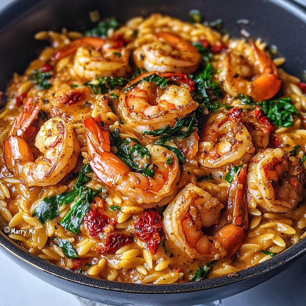 One Pot "Marry Me" Shrimp and Orzo Pasta