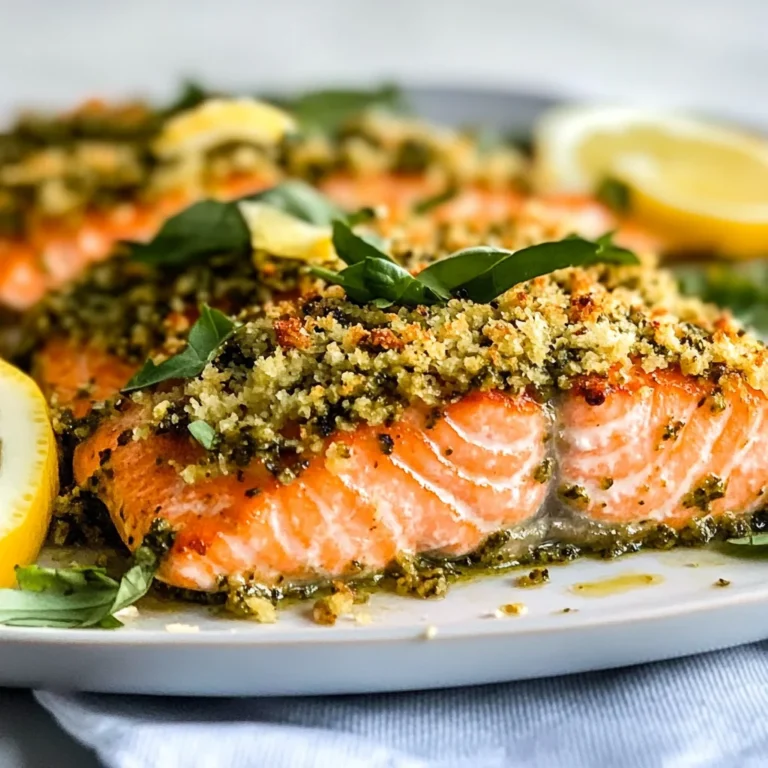 Pesto Crusted Salmon