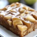 Salted Caramel Apple Sheet Cake