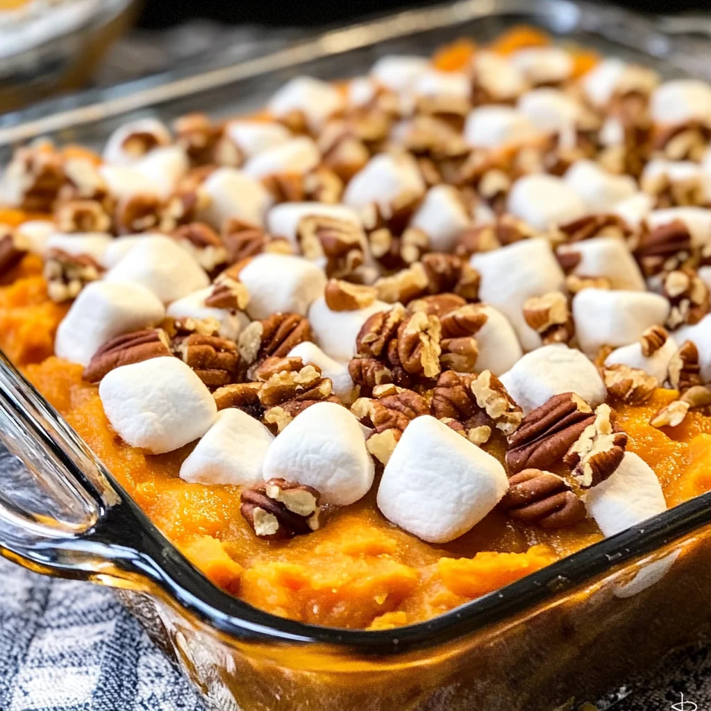 Sweet Potato Casserole with Marshmallows