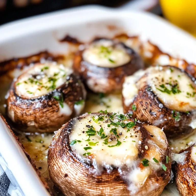 The BEST Baked Mushrooms