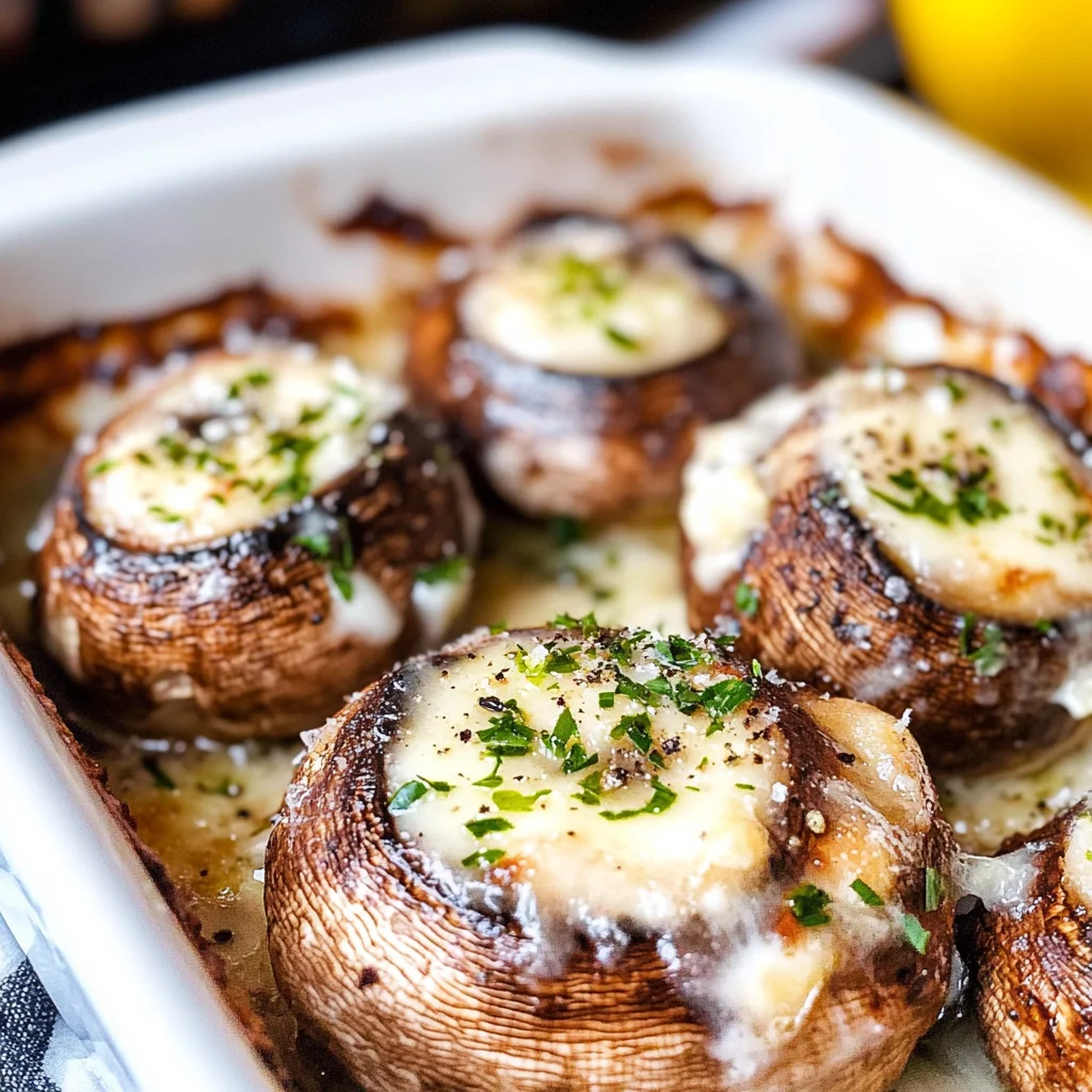 The BEST Baked Mushrooms