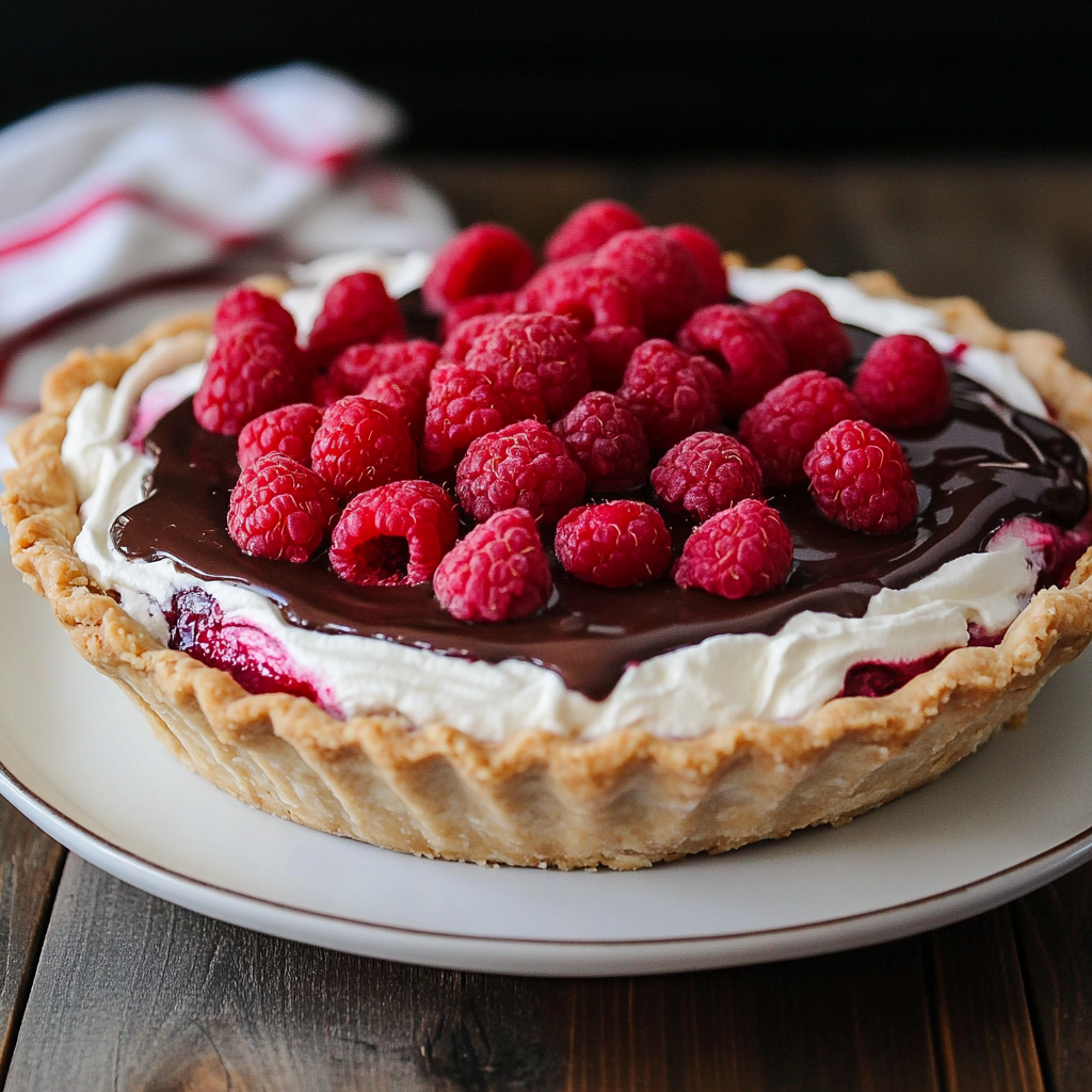 Chocolate Raspberry Cream Pie (Canada Pie)
