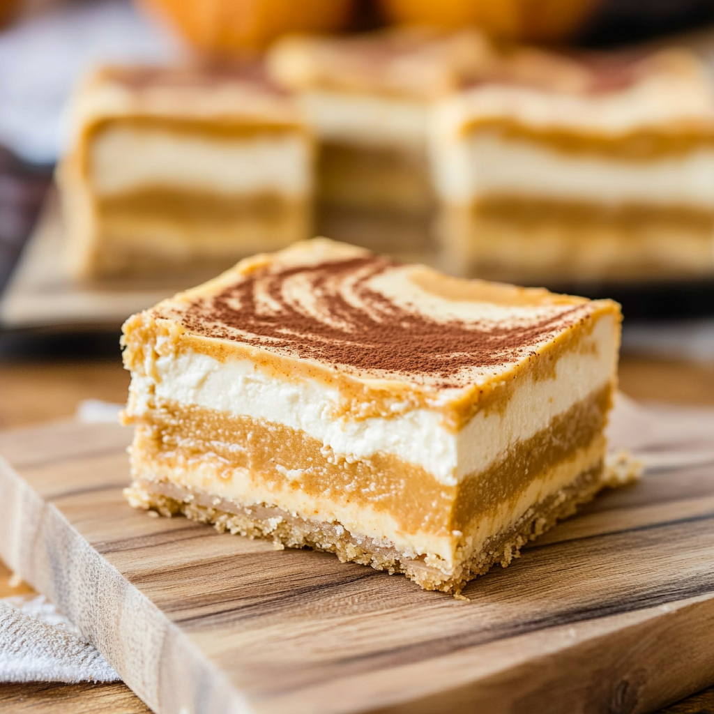 Pumpkin Spice Cheesecake Bars (Easy and Creamy)