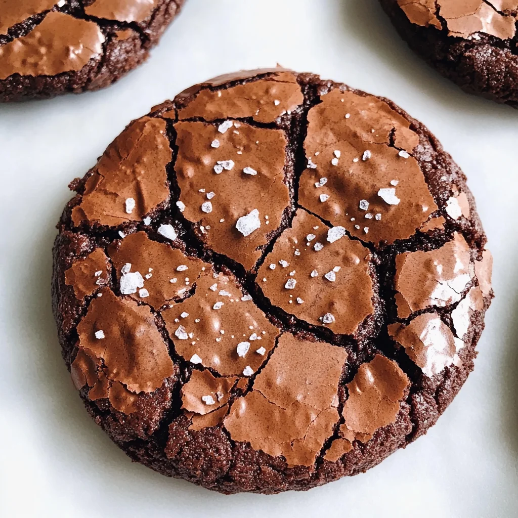 Best Ever Fudgy Salted Brownie Cookies