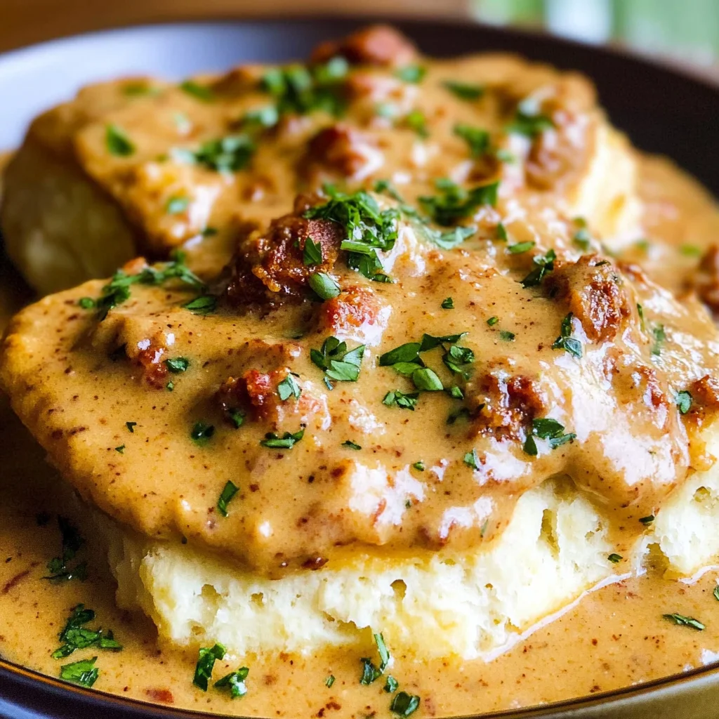 Biscuits and Chorizo Gravy