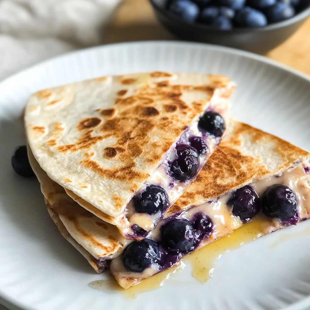 Blueberry Breakfast Quesadilla