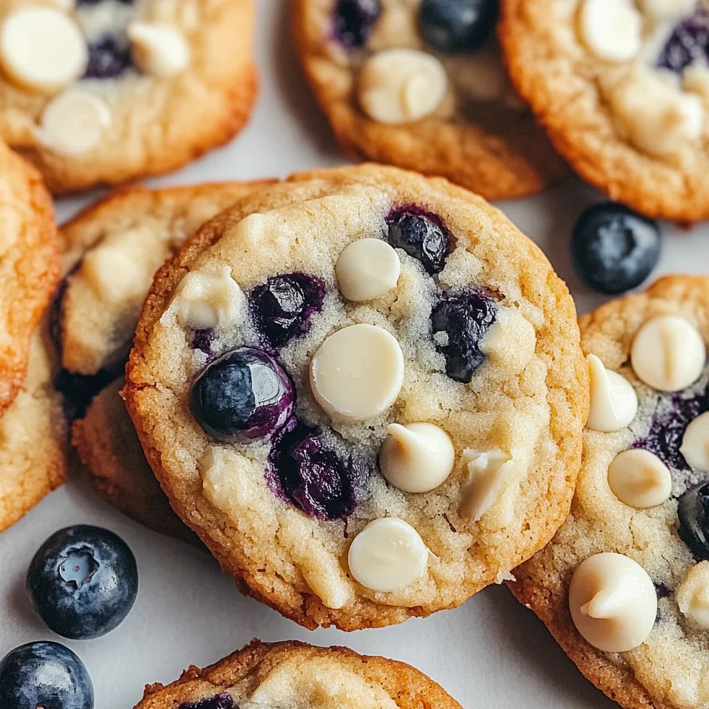 Blueberry White Chocolate Chip Cookies - Alrightwithme
