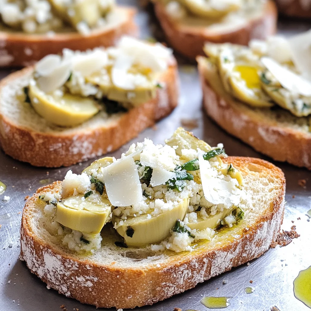 Bruschetta with Artichoke Hearts and Parmesan