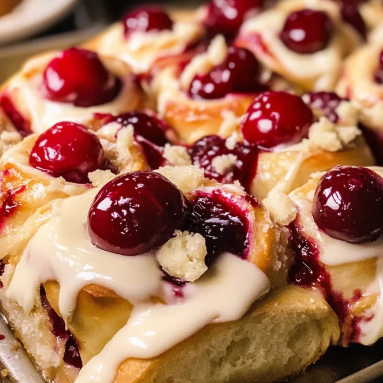 Cherry Pie Cinnamon Rolls