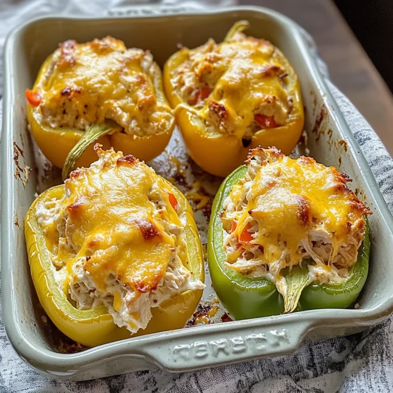 Creamy Chicken Stuffed Peppers