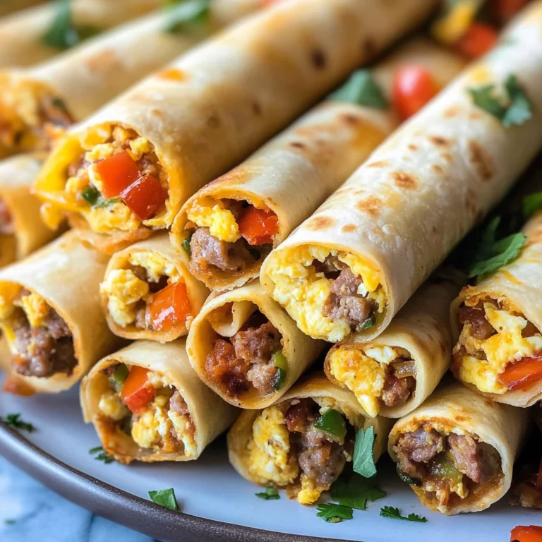Crispy Baked Breakfast Taquitos