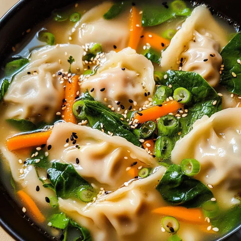Easy Dumpling Soup (Potsticker Soup)