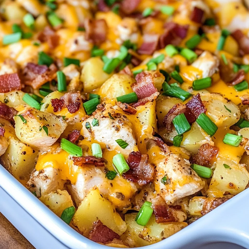 Loaded Chicken and Potato Casserole