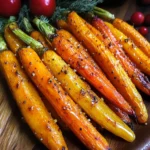 Maple Mustard Roasted Carrots