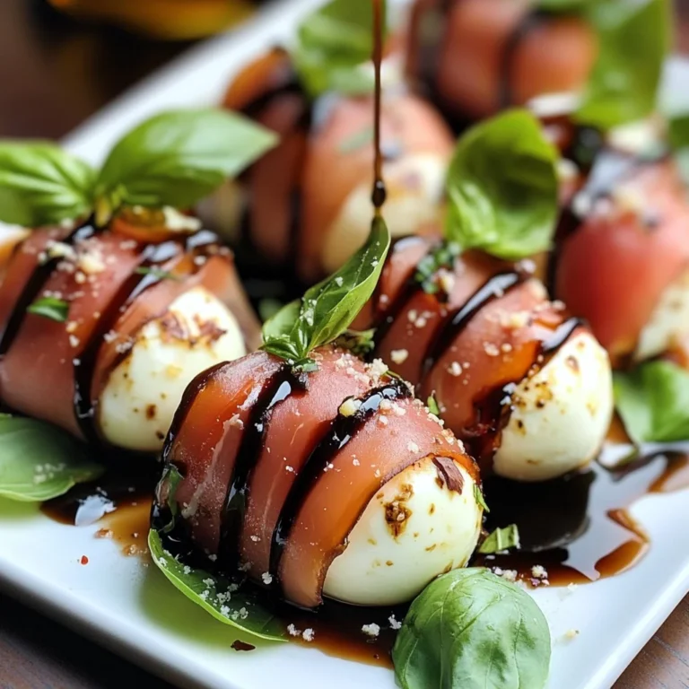 Prosciutto Wrapped Mozzarella Bites