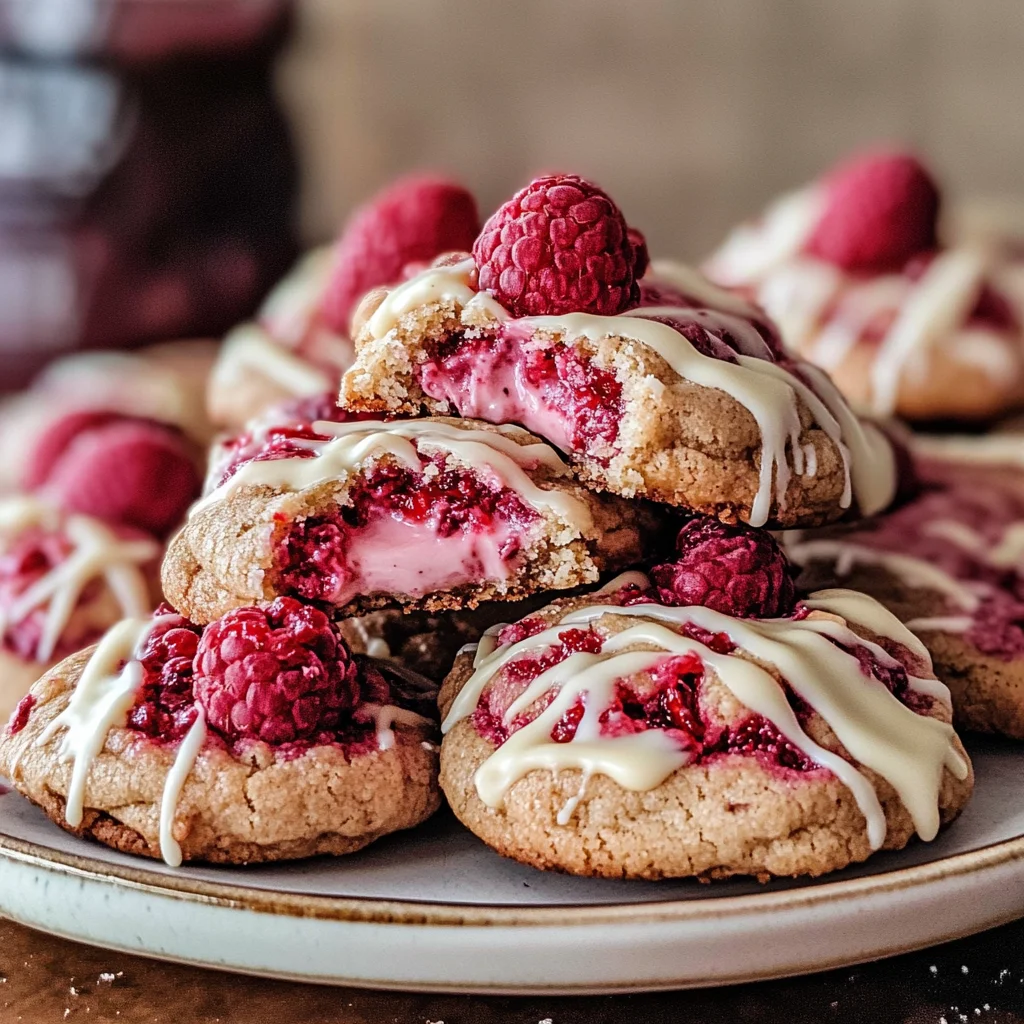 Raspberry Cheesecake Cookies