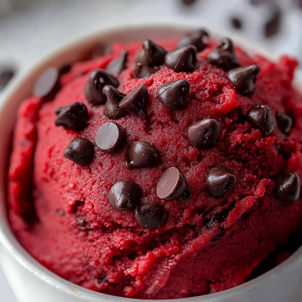 Red Velvet Edible Cookie Dough Recipe