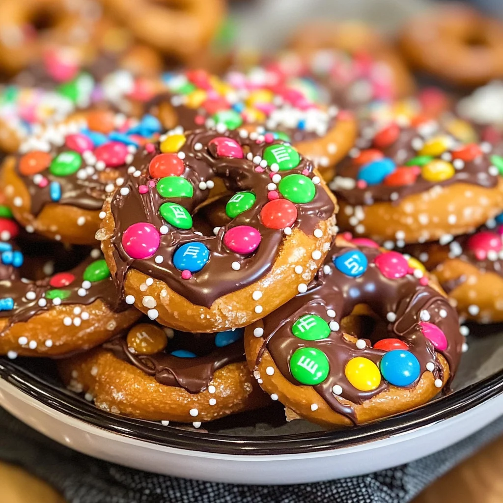 Rolo Pretzels with M&M Candies