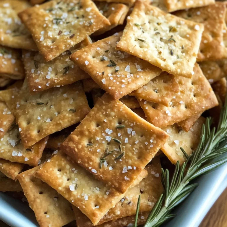Rosemary Sea Salt Crackers