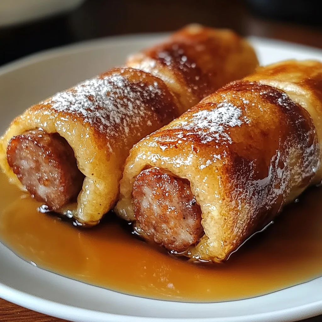 Sausage French Toast Roll-Ups Recipe