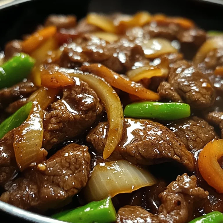 Sizzling Chinese Pepper Steak with Onions