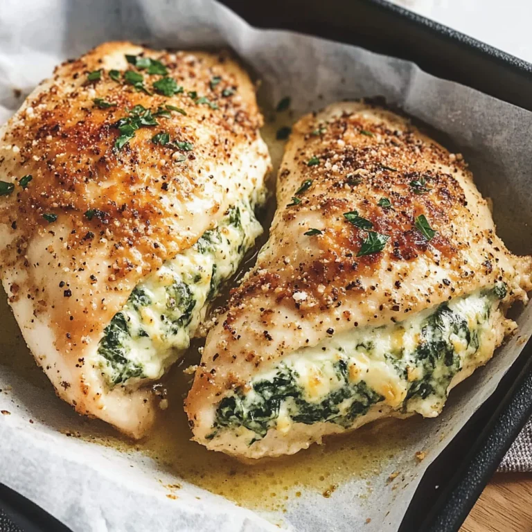 Spinach Stuffed Chicken Breast Recipe