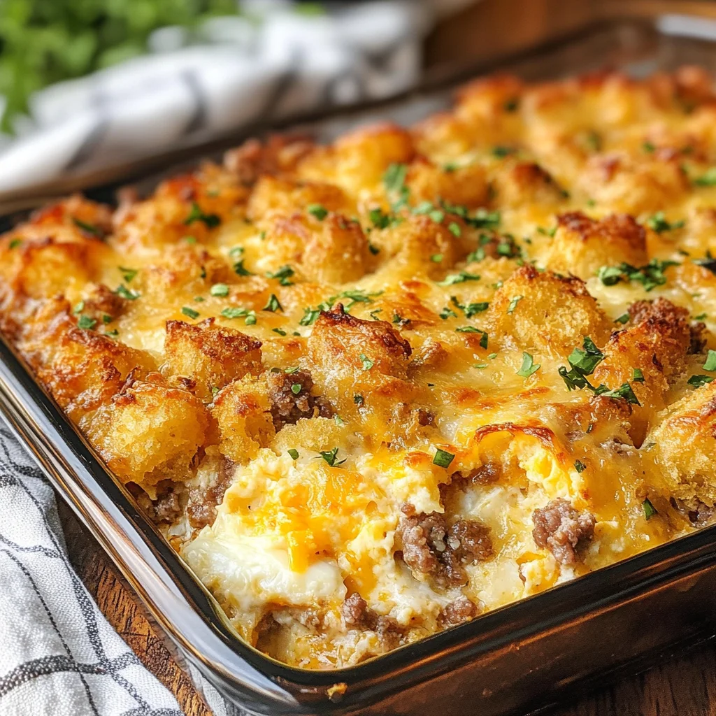 Tater Tot Breakfast Casserole