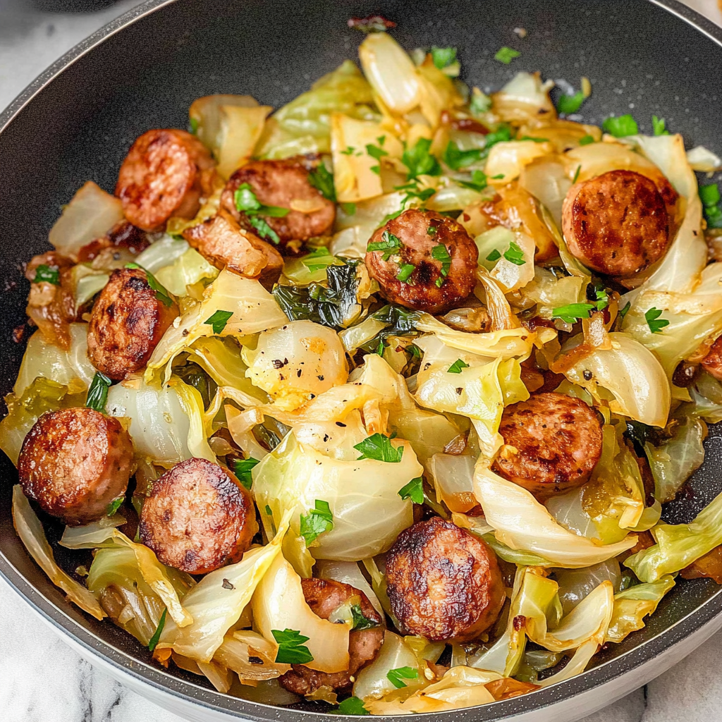 Easy Sausage and Cabbage Stir Fry