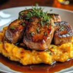 Apple Cider Pork with Mashed Sweet Potatoes Recipe