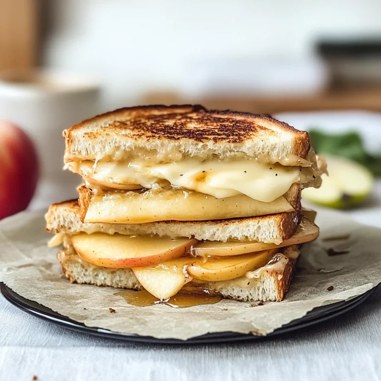 Apple and Brie Grilled Cheese with Hot Honey