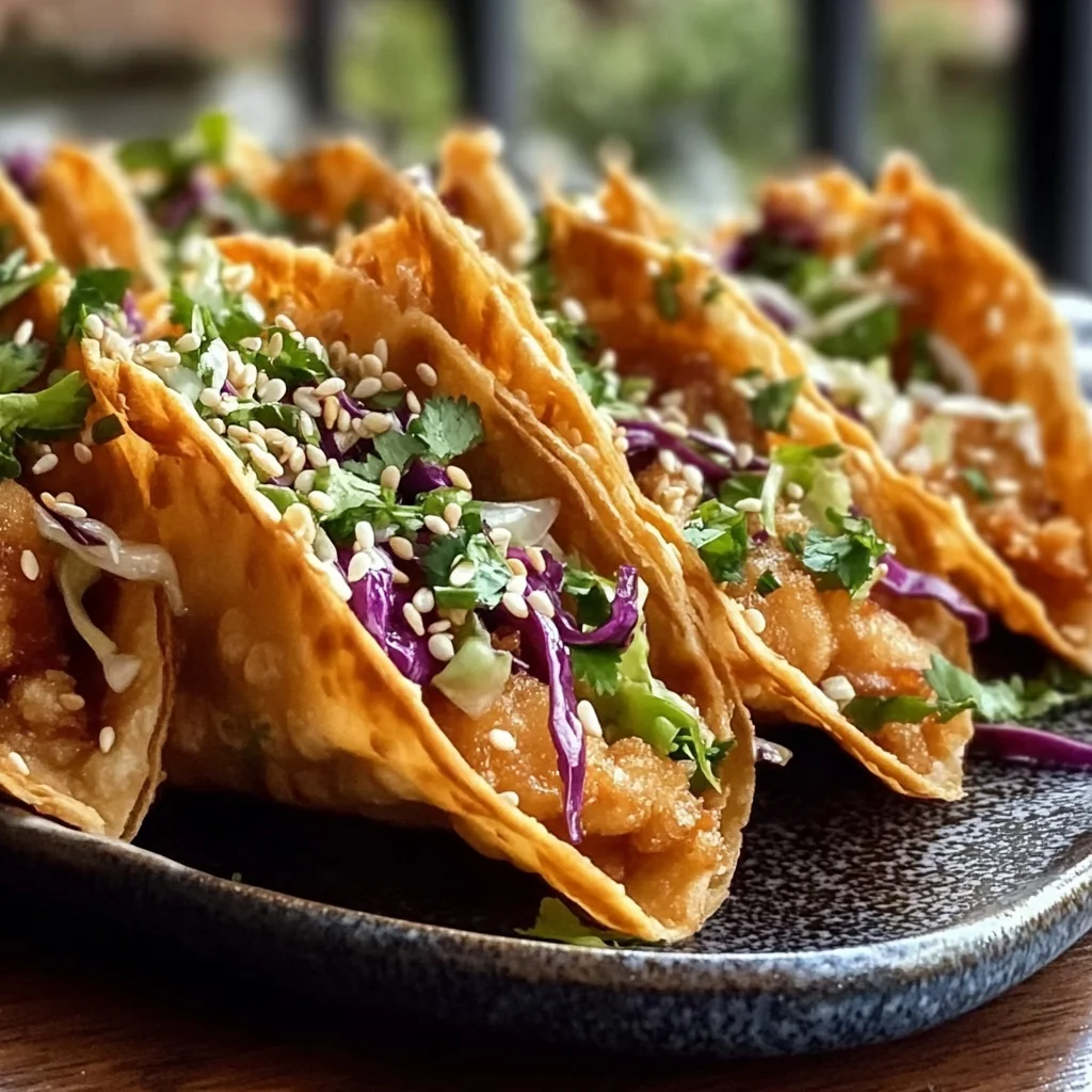 Applebee’s Chicken Wonton Tacos