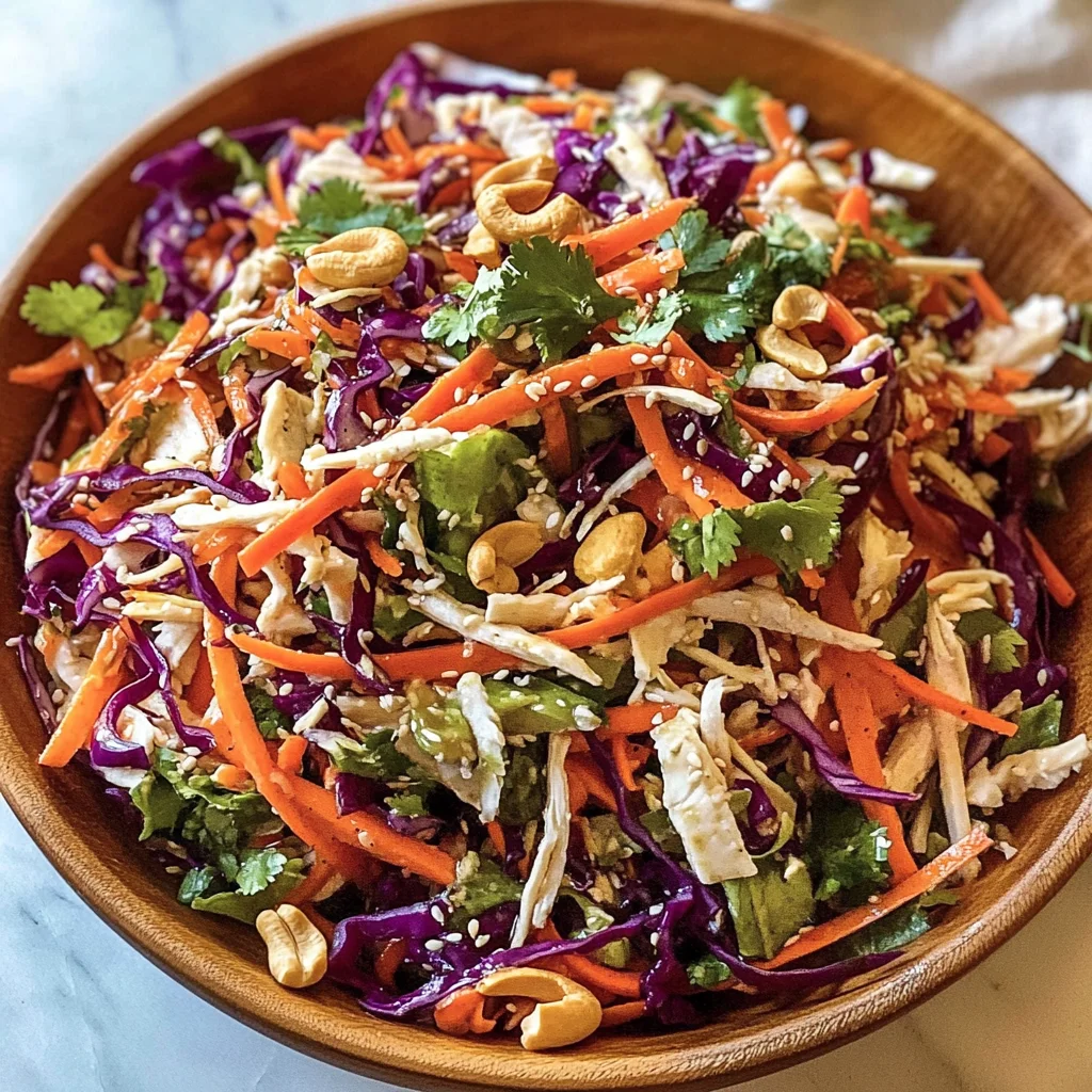 Asian Crunch Salad with Ginger Dressing (Meal Prep)
