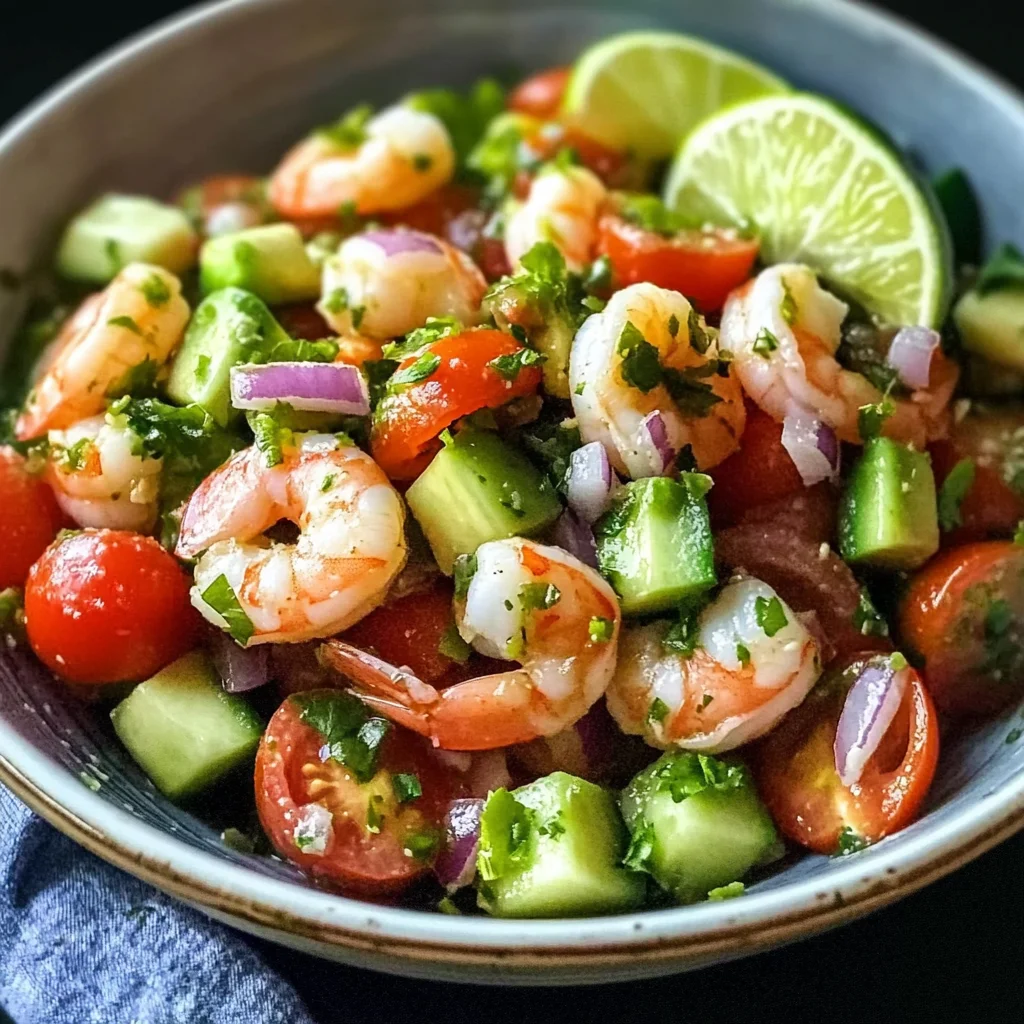 Avocado Salsa Shrimp Salad